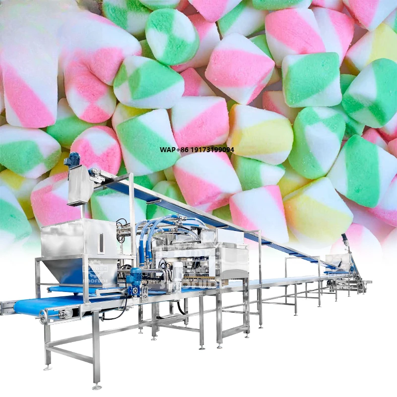 Automatic Candy Production Line Marshmallow Machine Depositor Extruder  High Capacity After-sales Multifunctional