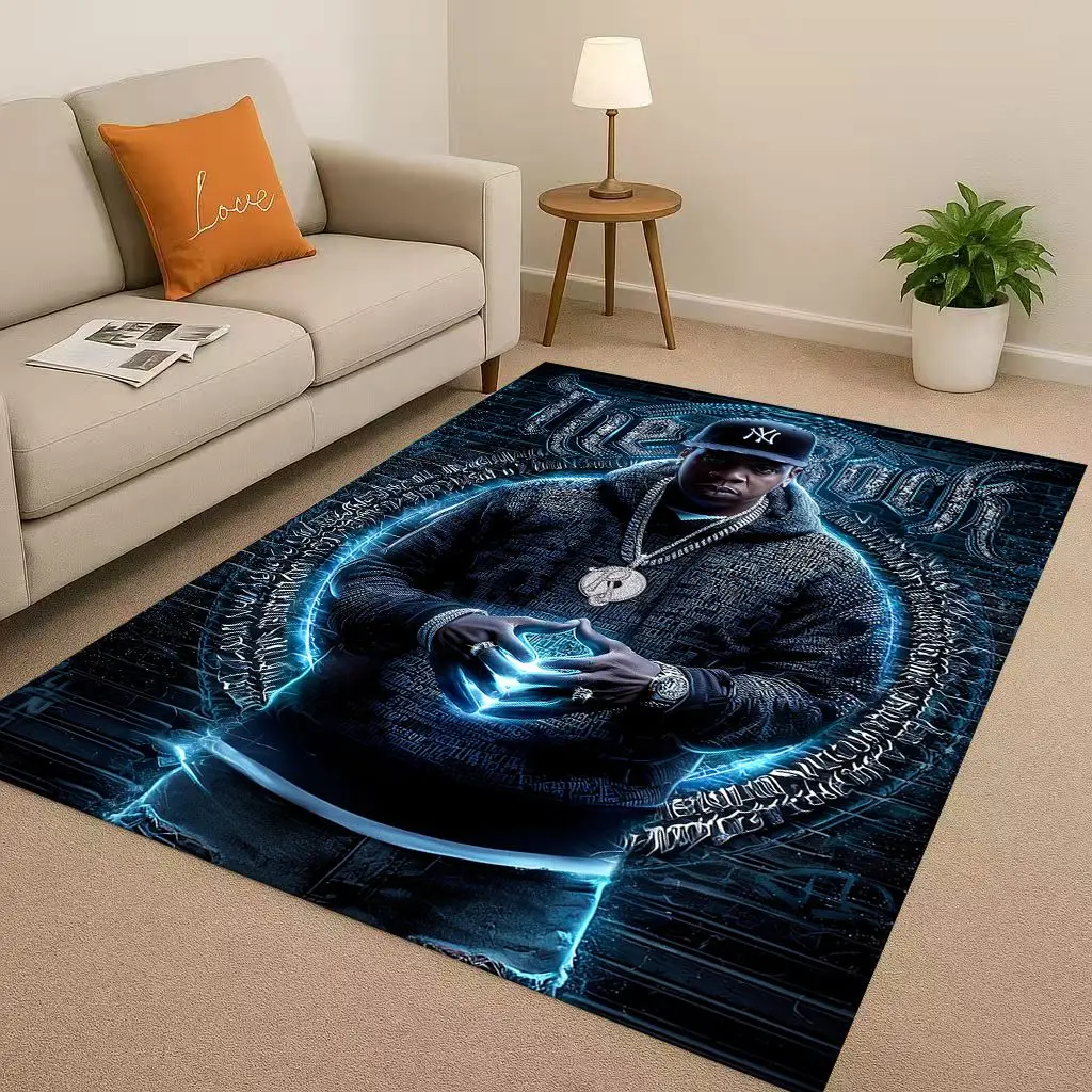 

2026 New Top Hip Hop Rapper Star Cartoon Art Living Room Non-Slip Area Rug Carpet for Bedroom Playroom Sofa,Home Decor Doormat
