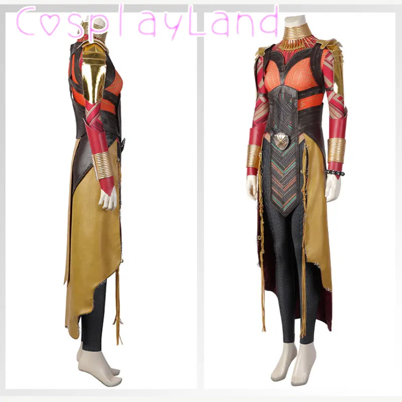 Wakanda Forever Guardian Dora Okoye Cosplay Costume Halloween Carnival Masquerade Outfit for Women Suit Full Set with Boots