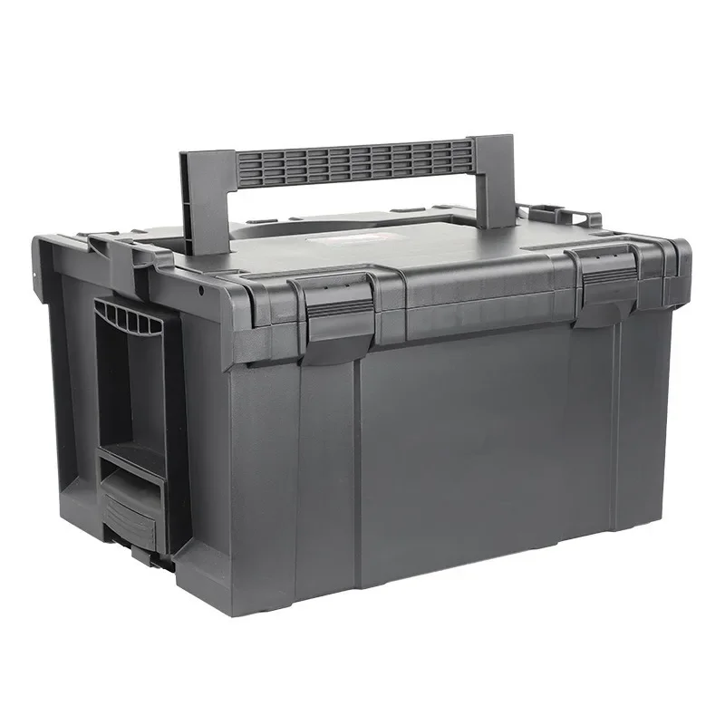 Hardware toolbox, stacked combined multi-layer electric drill, multi-functional portable equipment storage, camping box