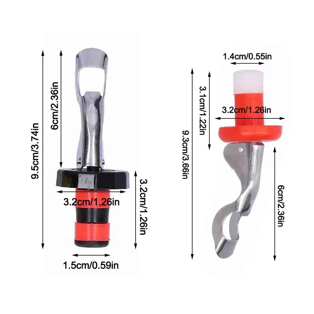 5pcs Silicone Wine Bottle Plug Manual Reusable Beverage Bottle Cork Expanding Plug Airtight Seal Vacuum Wine Stopper Champagne view 6