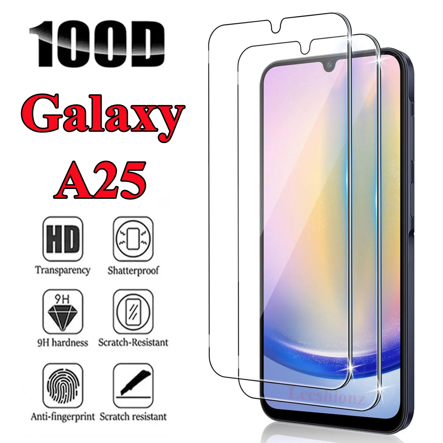 

For Samsung Galaxy A25 2/4Pcs 9H Screen Protector Glass HD Tempered Glass Film ﻿