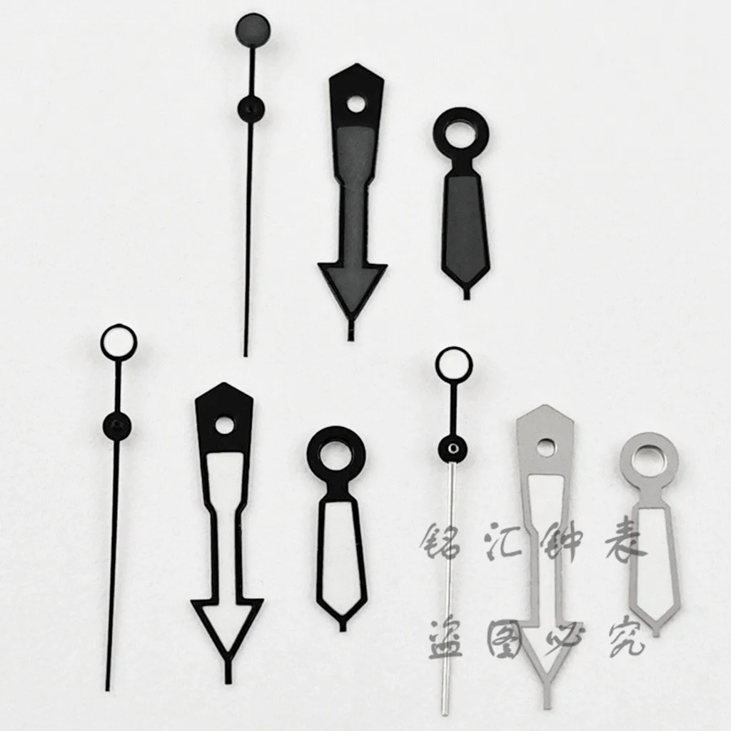 SKX Style VH31 Watch Hands Set Watch Pointers Fit VH31A VH60 VH61 Sweep Quartz Movement Watch Repair Parts Green Luminous