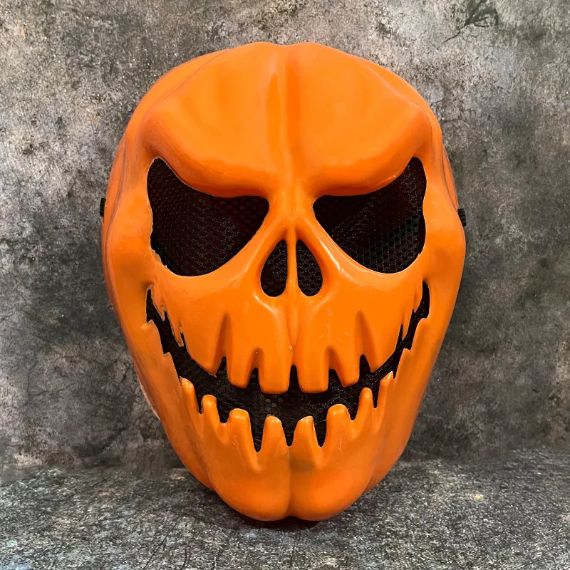 Halloween Ghost Pumpkin Skull Grimace Mask Plastic Devil Full Face Headgear