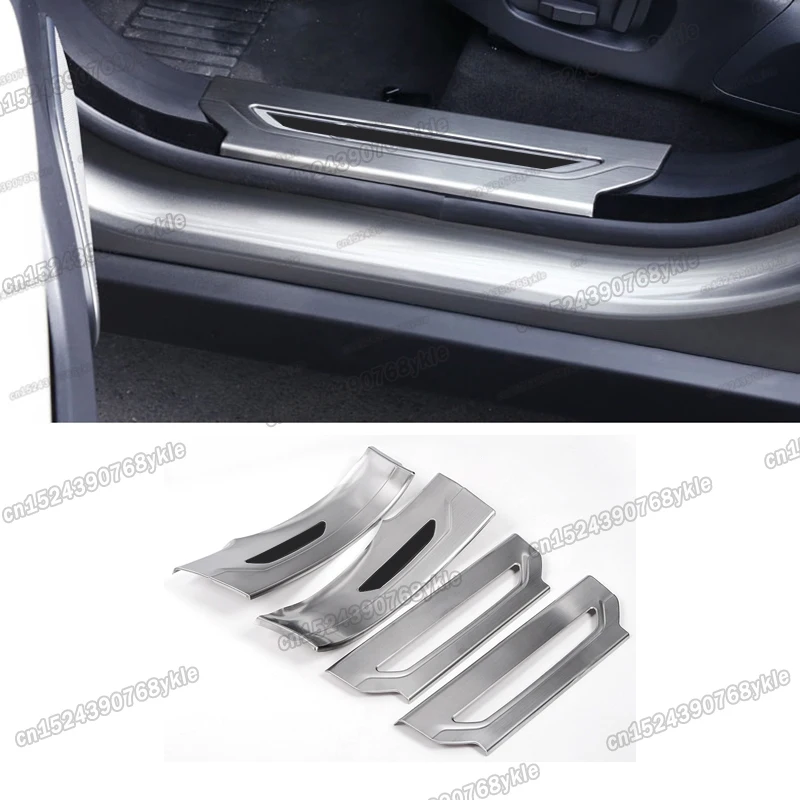 stainless steel car door threshold sill protector panel for Range Rover Velar 2017 2018 2019 2020 2021 2022 accessories interior