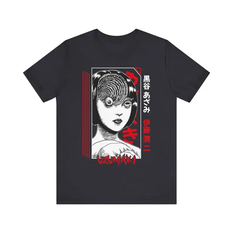 Uzumaki Anime T-shirt Unisex, Junji Ito Anime Manga Shirt