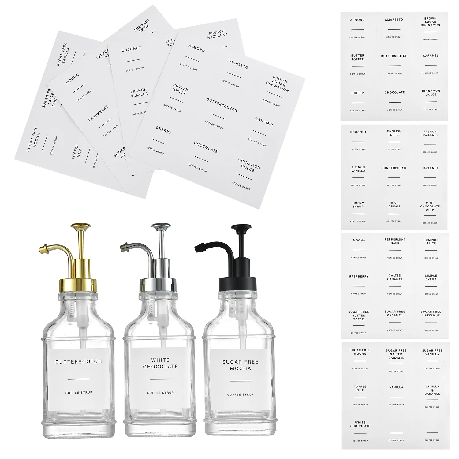 Soap Pump Dispenser Glass Bottle Bathroom Gel Liquid and Shampoo Dispenser Square Glass Bottles with Pumps Soap Container