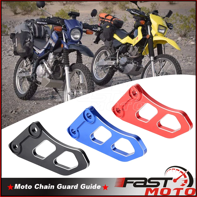 Guia de corrente de alumínio guarda capa proteger decoração guarda de corrente para yamaha xt250 08-22 xt225 05-07 tw200 05-22 acessórios moto