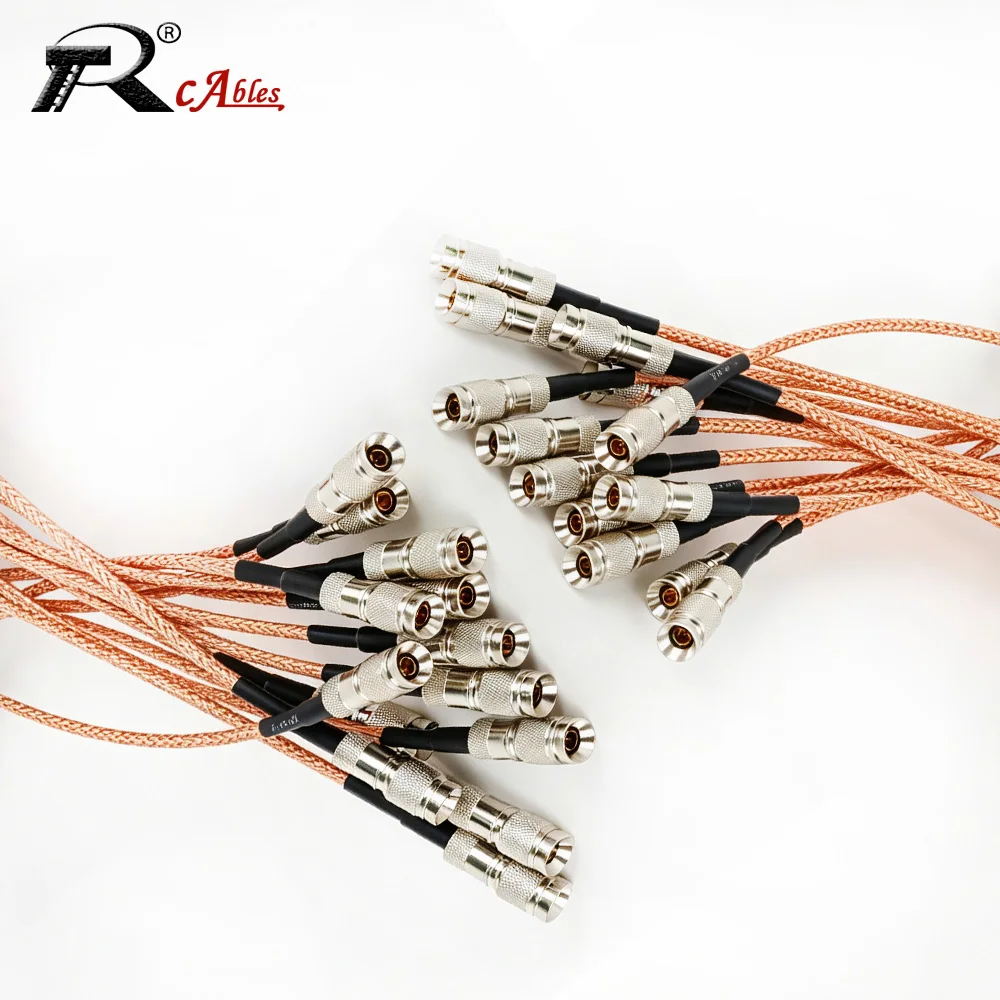 DIN 1.0/2.3 Mini BNC Male to CC4 Male 90Degree Connector RG179 RF Coaxial Cable HD SDI 75ohm For Blackmagic Hyper Deck Shuttle