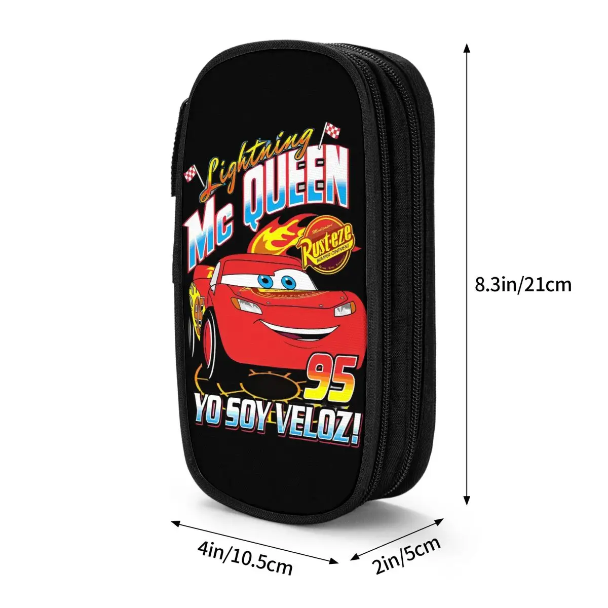 Lightning Mcqueen Cars 95 Pencil Case Cartoon Pencilcases Pen Box Big Capacity Pencil Bags Students School Zipper Stationery