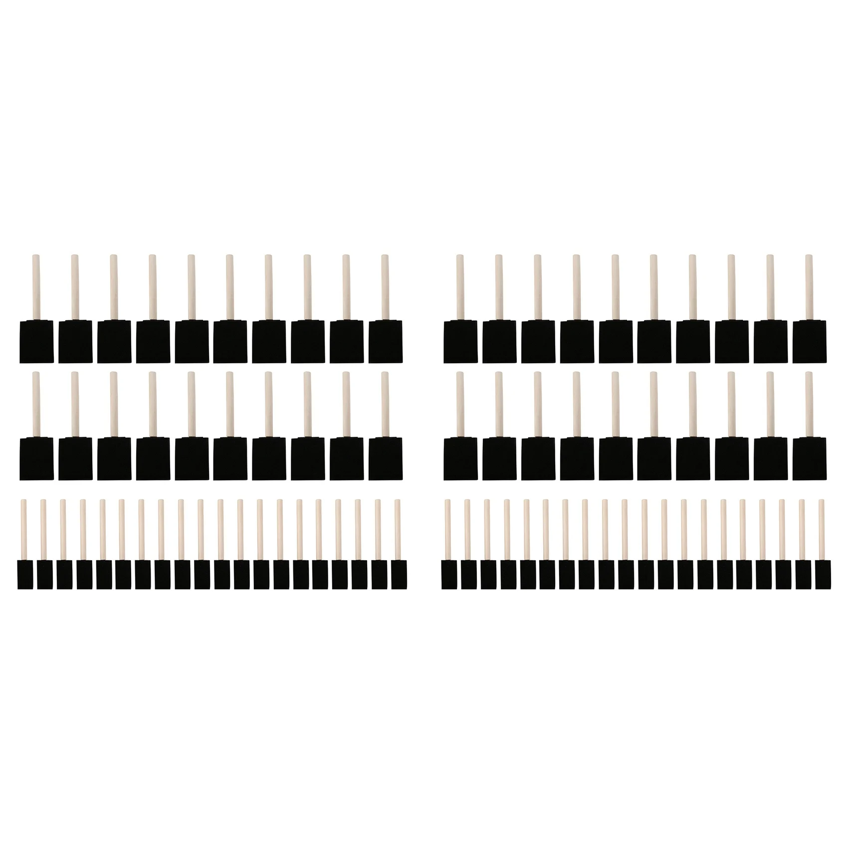 

Набор кистей для рисования Classic-80 (80 шт.) из пенопласта с деревянной ручкой для акрила, битума, лаков, художественные принадлежности