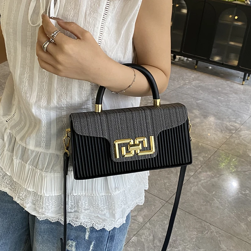 Sac à main élégant en cuir véritable pour femmes, fonction bandoulière et épaule, Design classique élégant, marque de luxe célèbre