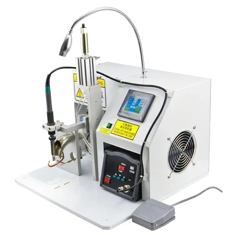 Spot Solder PCB USB Data Wire Cable Circuit Board Welding Semi-automatic Soldering Machine With Cutting Stripping