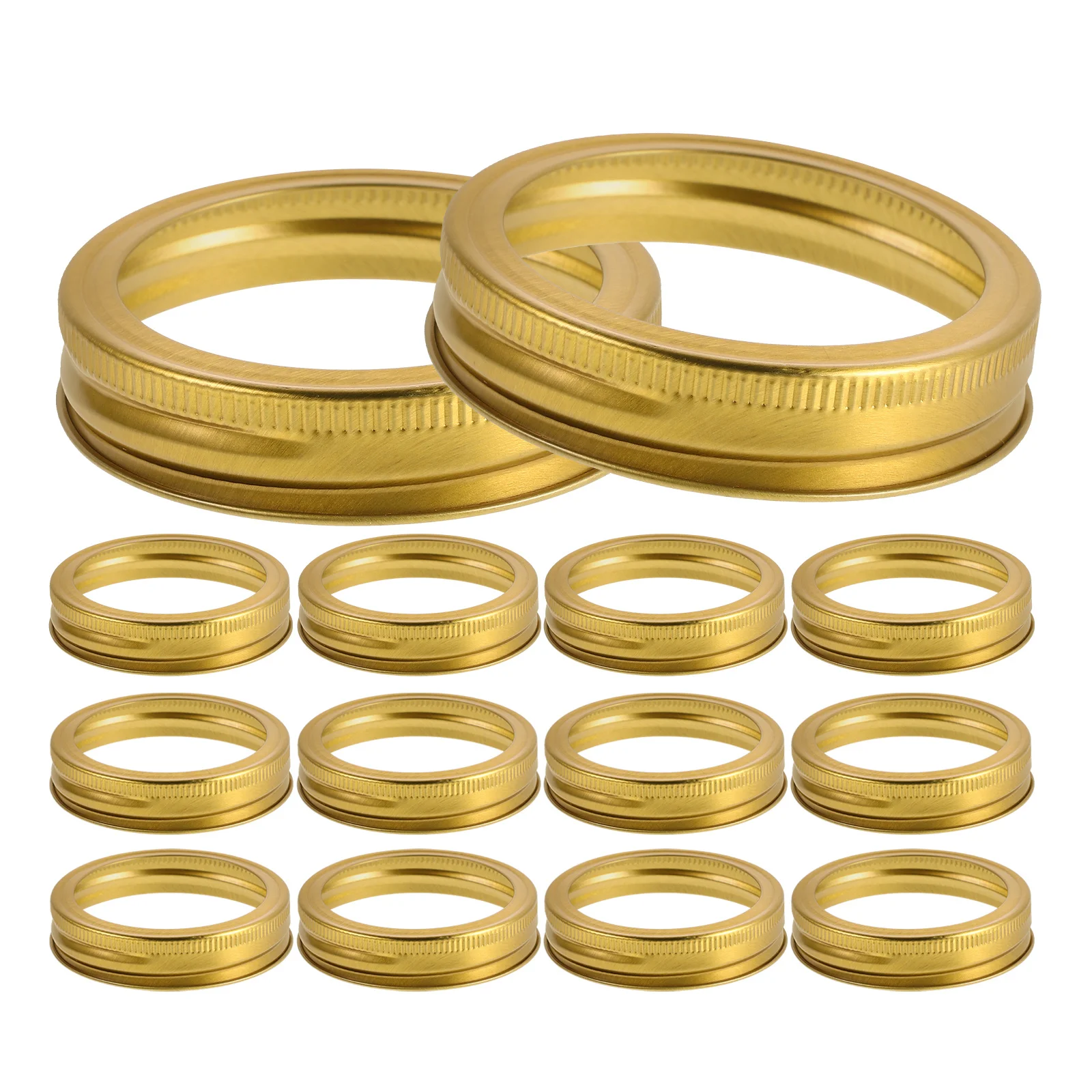 

24 шт., колпачки для банок Mason, жестяные крышки с широким горлышком, металлические кольца, многоразовые банки для хранения консервирования для варенья, сорняков, фруктов