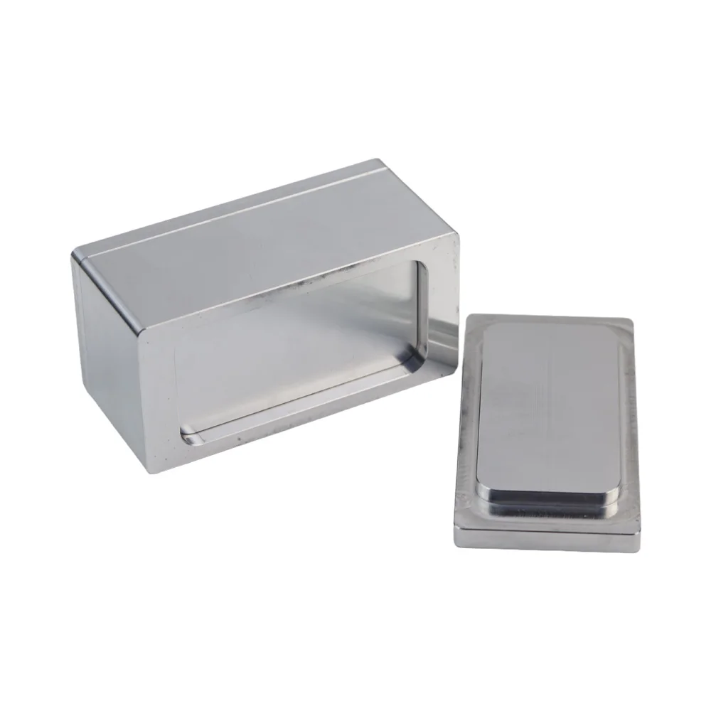 2X4in Rosin Machine Pre-Pressing Plate Pure Aluminum Pre-Pressing Mould Plate with Silicone Box