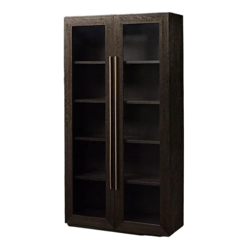 

Italian modern simple side cabinet French rural retro furniture British classical solid wood bookcase