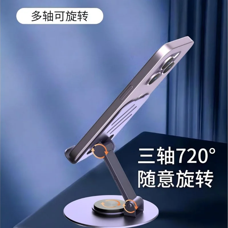 Factory Delivery Metal360Rotating Mobile Phone Bracket Binge-watching Live Online Class Full Tablet Lazy Bracket