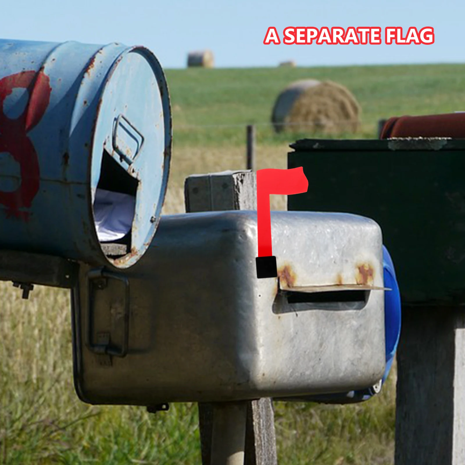 

2Pcs Universal Red Mailbox Flag Replacement Acrylic Outdoor Mailbox Flag Replacement Kit Durable Practical Flags