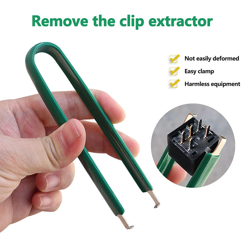 2Pcs Simple U Type Tweezers Precision Maintenance Tools Chip Puller Extractor Removal Tool Clip Pliers IC Chip Remover Clip