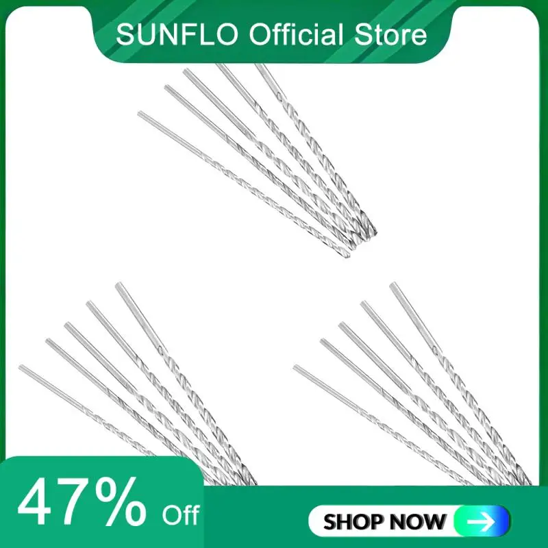 

SUNFLO 15 шт. удлиненное спиральное сверло из быстрорежущей стали 150 мм, 2 мм, 3 мм, 3,5 мм, 4 мм, 5 мм, прямой хвостовик, шнек, инструменты для сверления по дереву, металлу, сверло