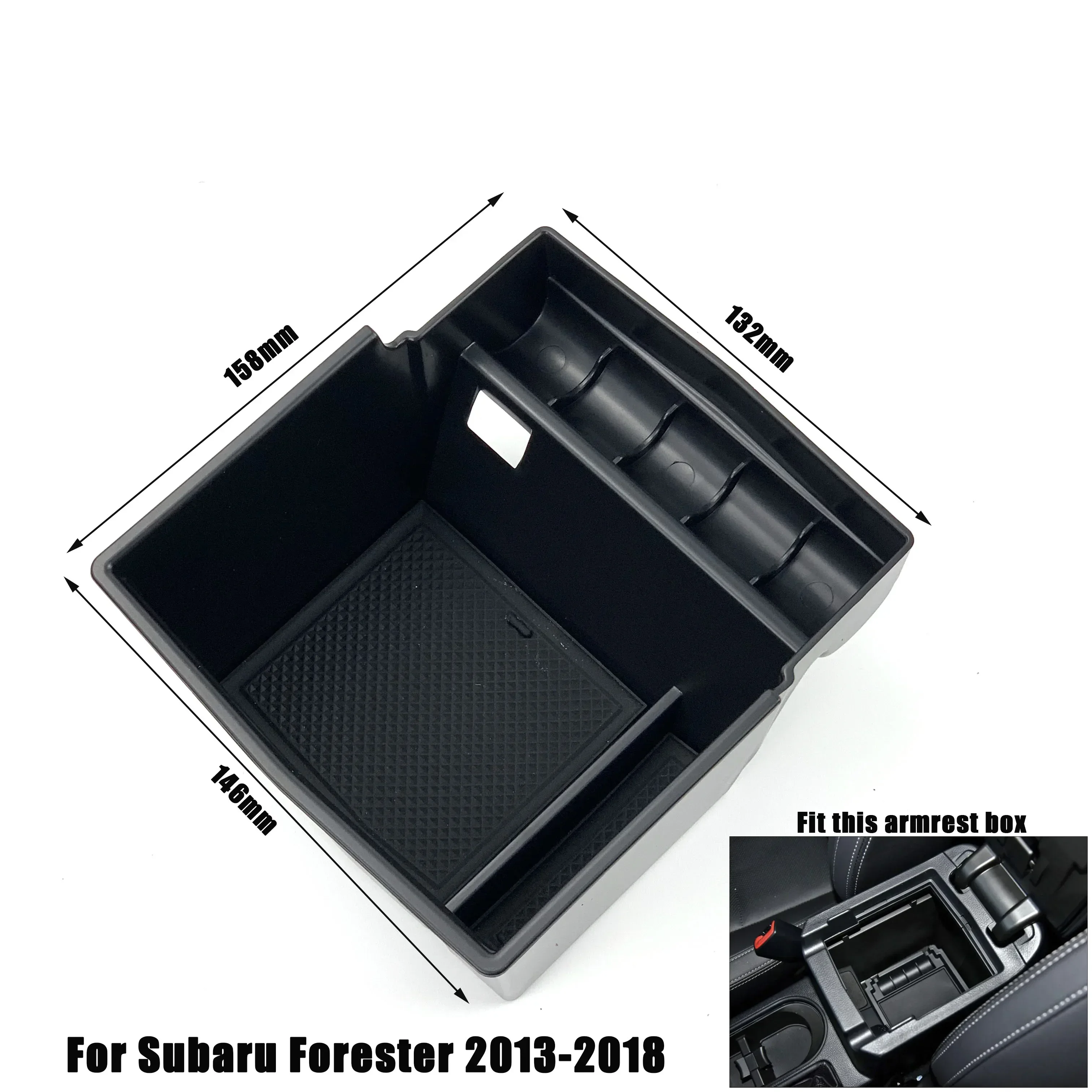 For Subaru XV Crosstrek Impreza Outback Legacy Forester Car Accessories Central Armrest Storage Box Console Tray Holder Palle