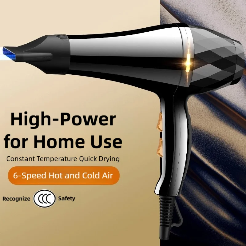 TINSOL Professional Hair Dryer, High-Power Negative Ion Hot and Cold Ultra-Quiet Hair Dryer for Home and Salon Styling Tools gallery 5