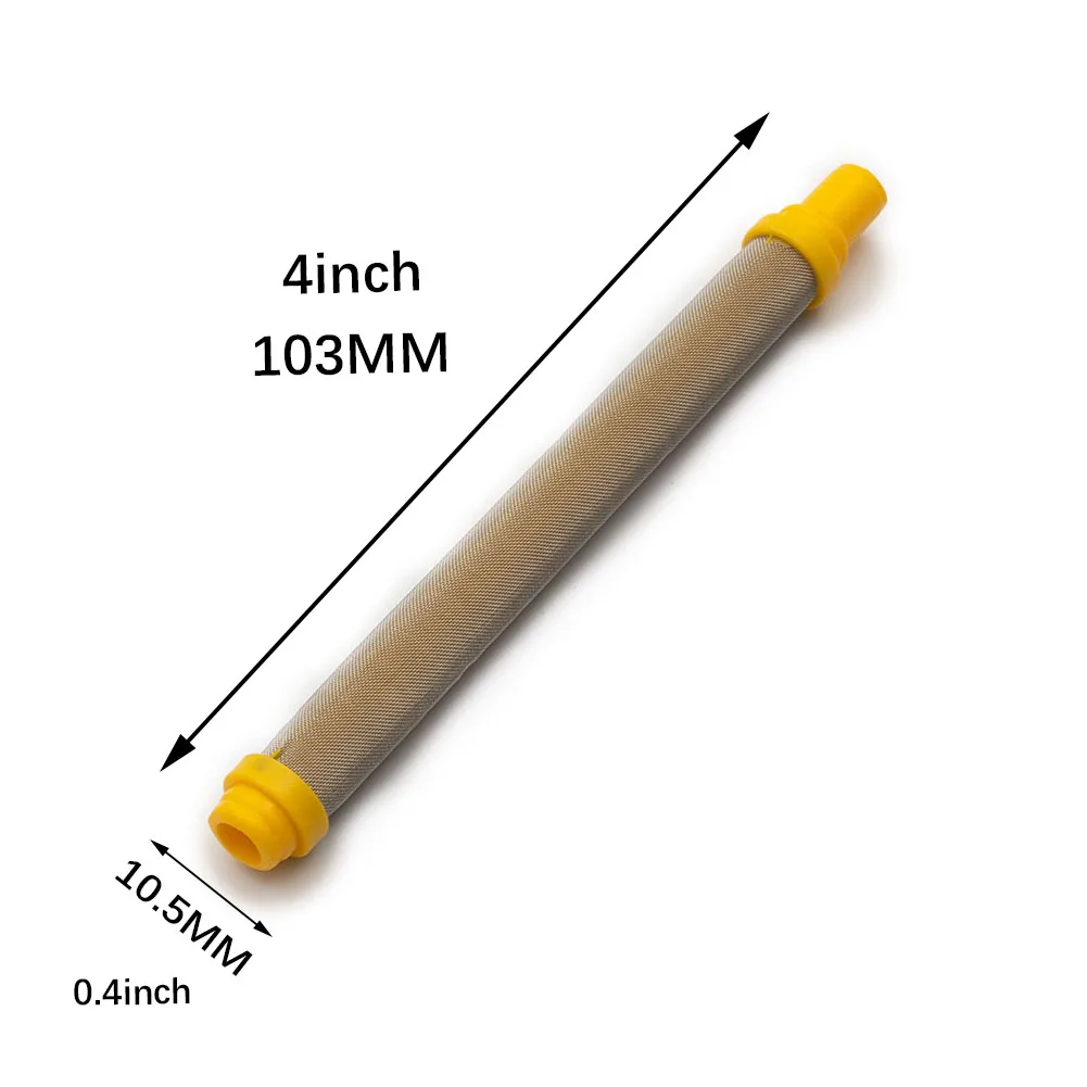 10pcs 100Mesh Airless Spray Tool YELLOW Filter Insert 304 Stainless Steel Durable And Practical 10pcs 100mesh Filters Hot Sale