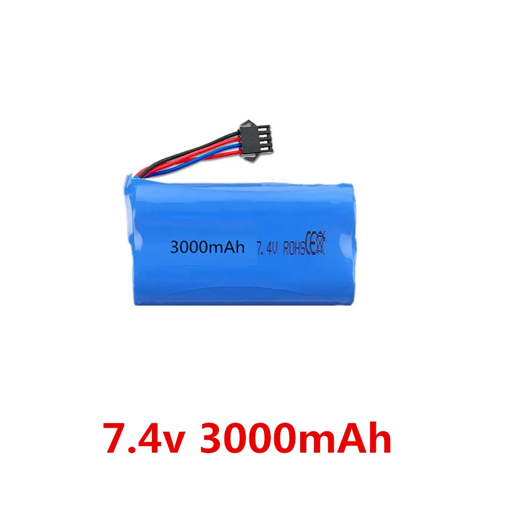 แบตเตอรี่รถบรรทุกบังคับวิทยุ HUINA 1501 770S 3.7v 500mAh / 7.4v 3000mAh / สายชาร์จ สำหรับ : อะไหล่ HUINA 1501 770S ﻿