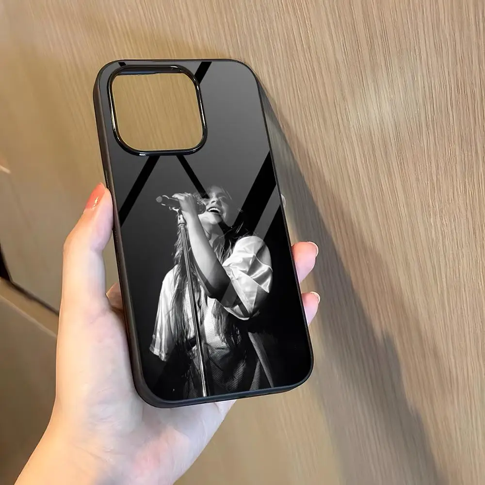 حافظة هاتف Singer T_Tate McRae لهاتف 16 Pro Max Iphone 15 Pro Max 14 12 11 13 Mini 8 7 Plus X Xs XR PC + غطاء من البولي يوريثان