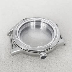 39MM Watch Case for NH35 NH36 Modified Part Transparent Bottom Stainless Steel Cases for Nh35/Nh36/4R/7S Movement