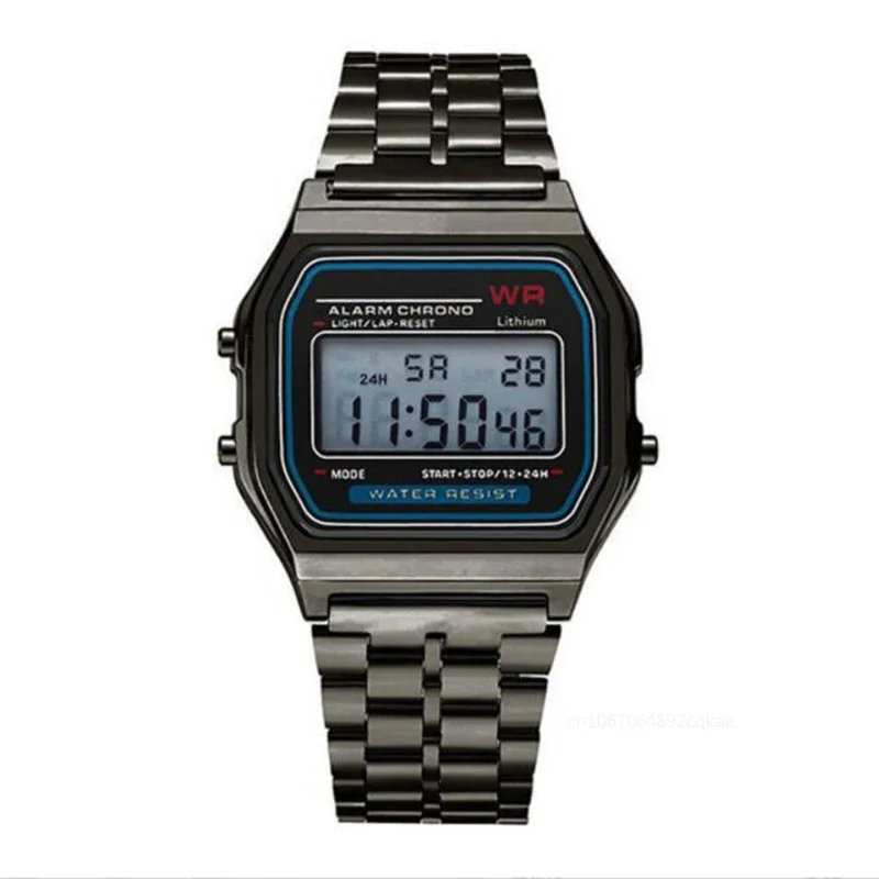 Women Men Unisex Watch Gold Silver Black Vintage LED Digital Sports Women Wristwatches Electronic Digital Present Gift