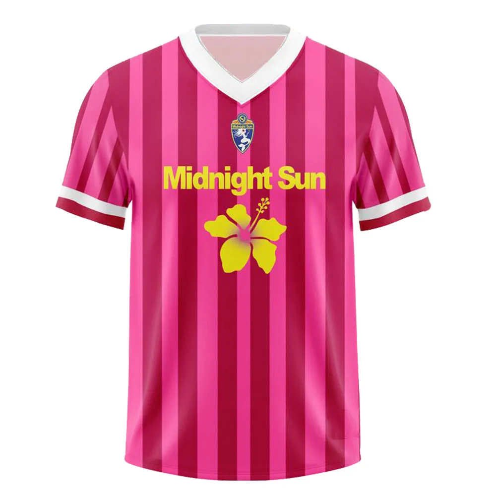 Midnight Sun Design 3D Print Jersey ZaraLarsson Larsson Singer Graphic T-shirt V-neck Summer Short Sleeve Mens Tshirt Unisex Tee