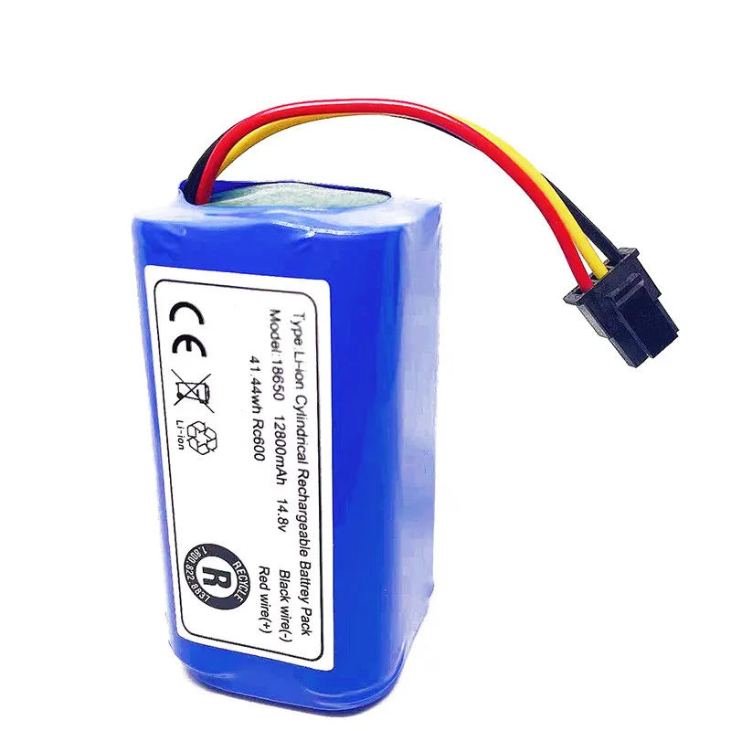 For Qihoo 360 S5 S7 T90 14.8v 12800mah Robot Vacuum Cleaner Battery Pack  Robotic Vacuum Cleaner Replacement Batteries.