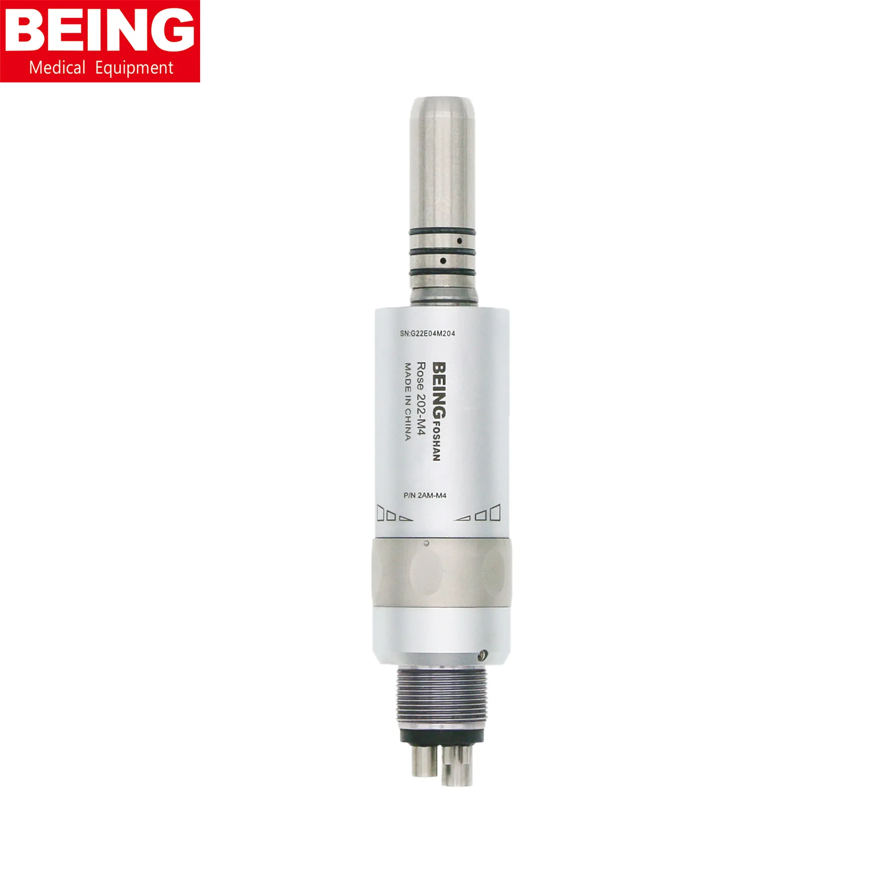 BEING Dental Low Speed Handpiece Air Motor 4 Hole Inner Water E-Type KAVO Rose 202AM-M4