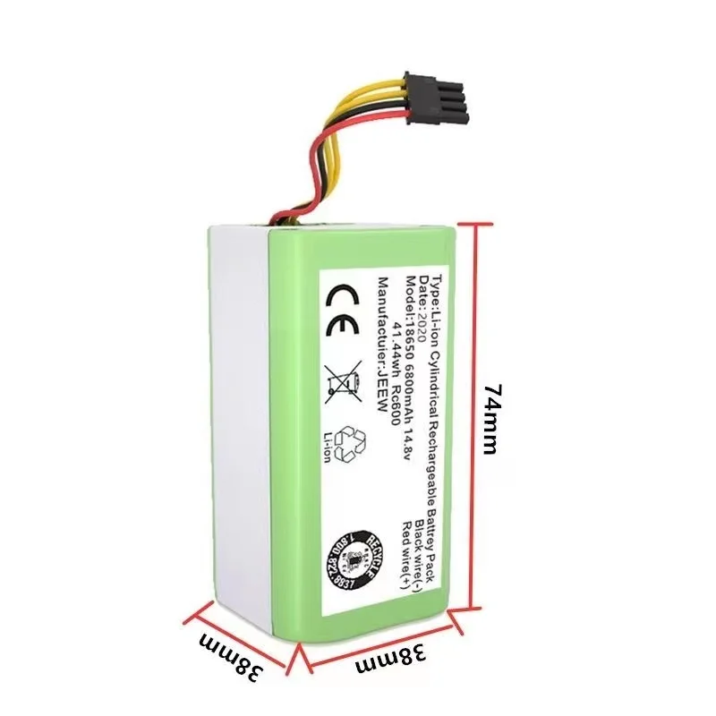 14.4V 2600mAh Li-ion Replacement Battery Compatible with Conga Excellence 1290 1390 1490 1590 Lithium-ion battery Part