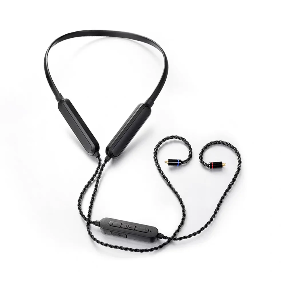 QCC5181 Wireless Bluetooth Upgrade Cable, MMCX 0.78 2‑Pin Detachable IEM aptx Bluetooth Wire for KZ Headphones