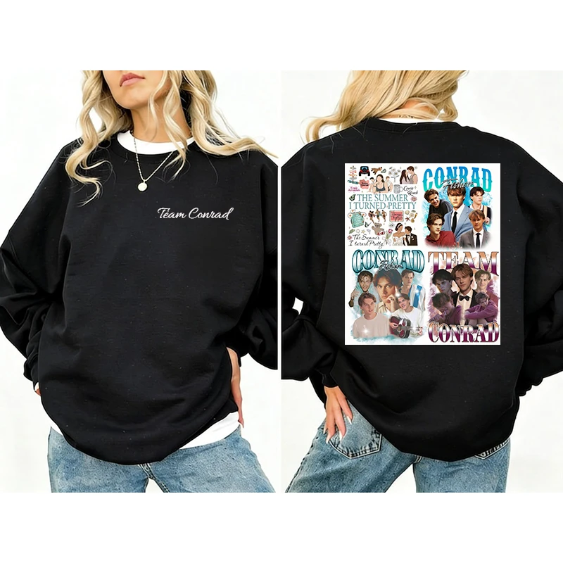 Equipe Conrad Camisola Poster Sweat Star Poster Moletom Banda Moletom O Verão Turned Pretty Gráfico Pulôver Moletom Com Capuz