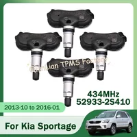 4 Uds 52933-2S410 sistema de sensores de neumáticos de coche para Kia Sportage 2013-2016 sistemas de Monitor de presión de neumáticos 434MHz 529332 S410