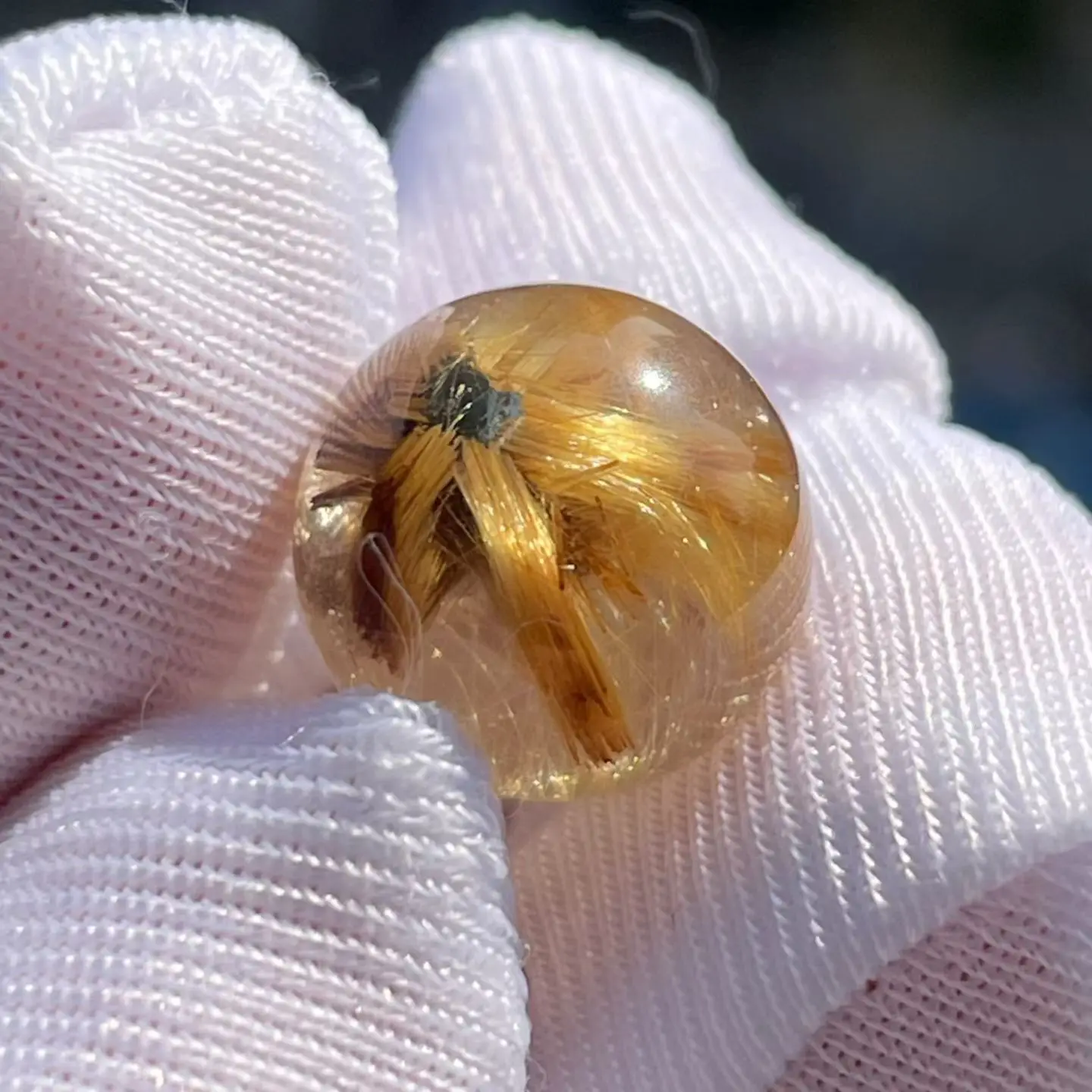 الذهب الطبيعي Rutilated قلادة من الكوارتز زهرة 12 مللي متر زهرة المجال المستديرة Rutilated الكوارتز مجوهرات الرجال النساء البرازيل AAAAAAA