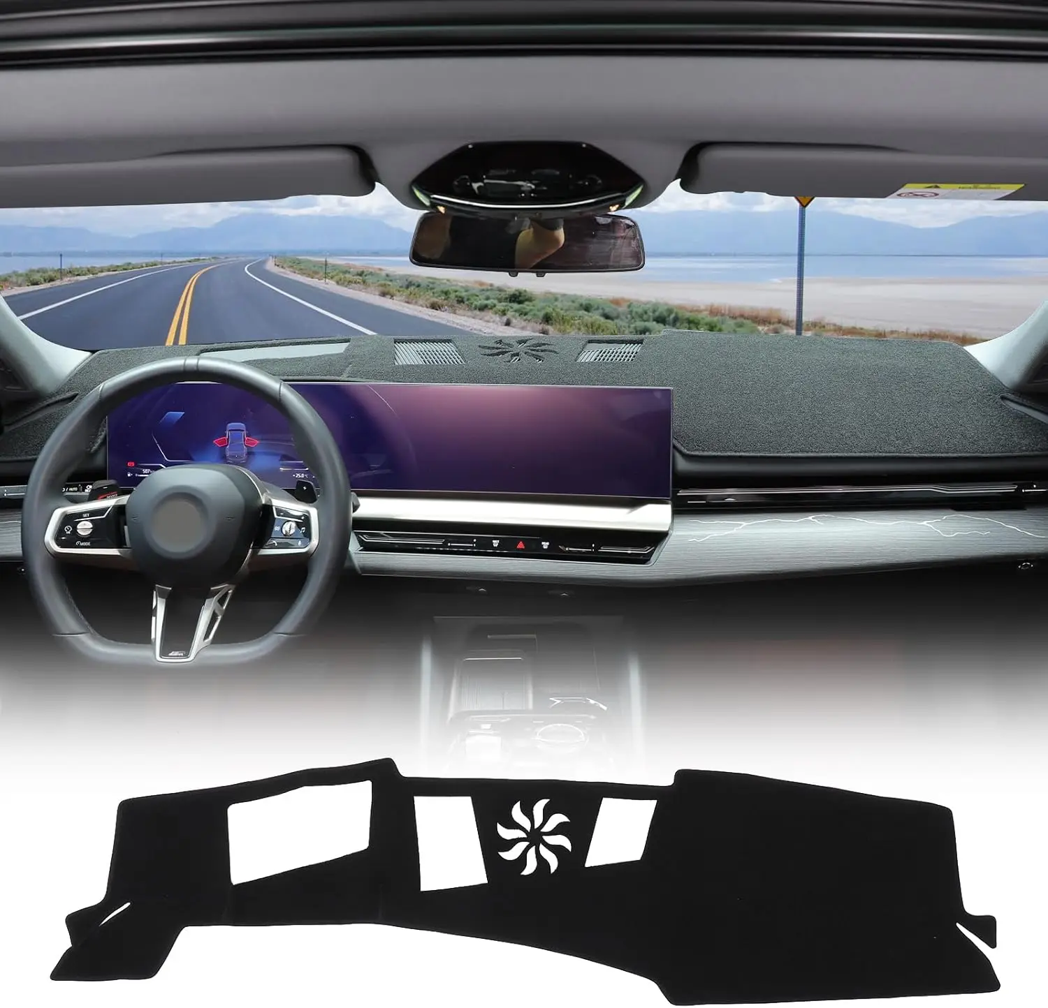 

LHD Car Dashboard Cover For BMW 5 Series G60 2024 2025 2026 Sun Protection Mat UV Proof Pad Center Console Sun Pad Accessories