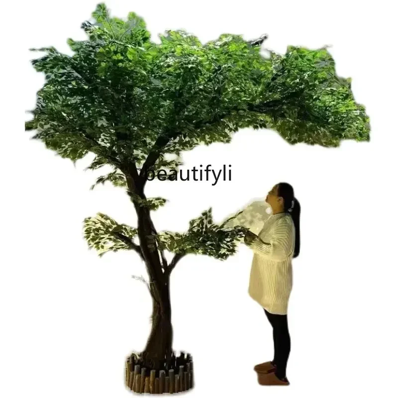 

Imitative Tree Large Simulation Banyan Tree Indoor Decorative Tree Floor Plant Artificial Green Plant