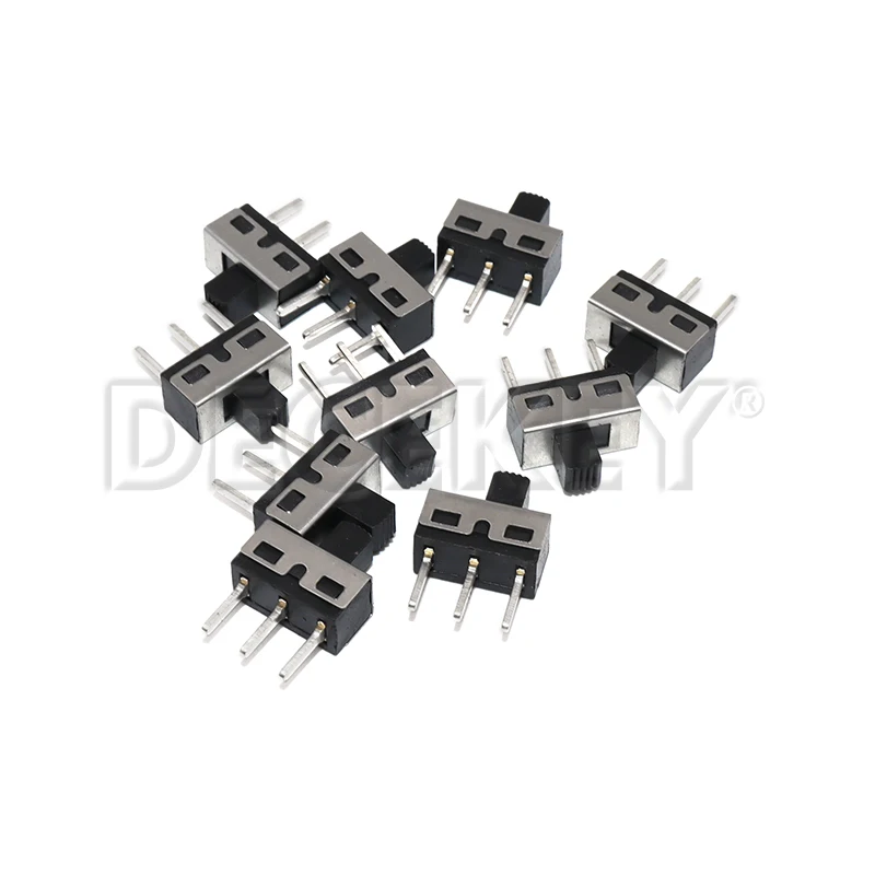 10PCS SS12D10 Toggle Switch 3Pins Straight Feet 1P2T Handle High 5mm Spacing Of 4.7mm 3A 250V SS12D10G5