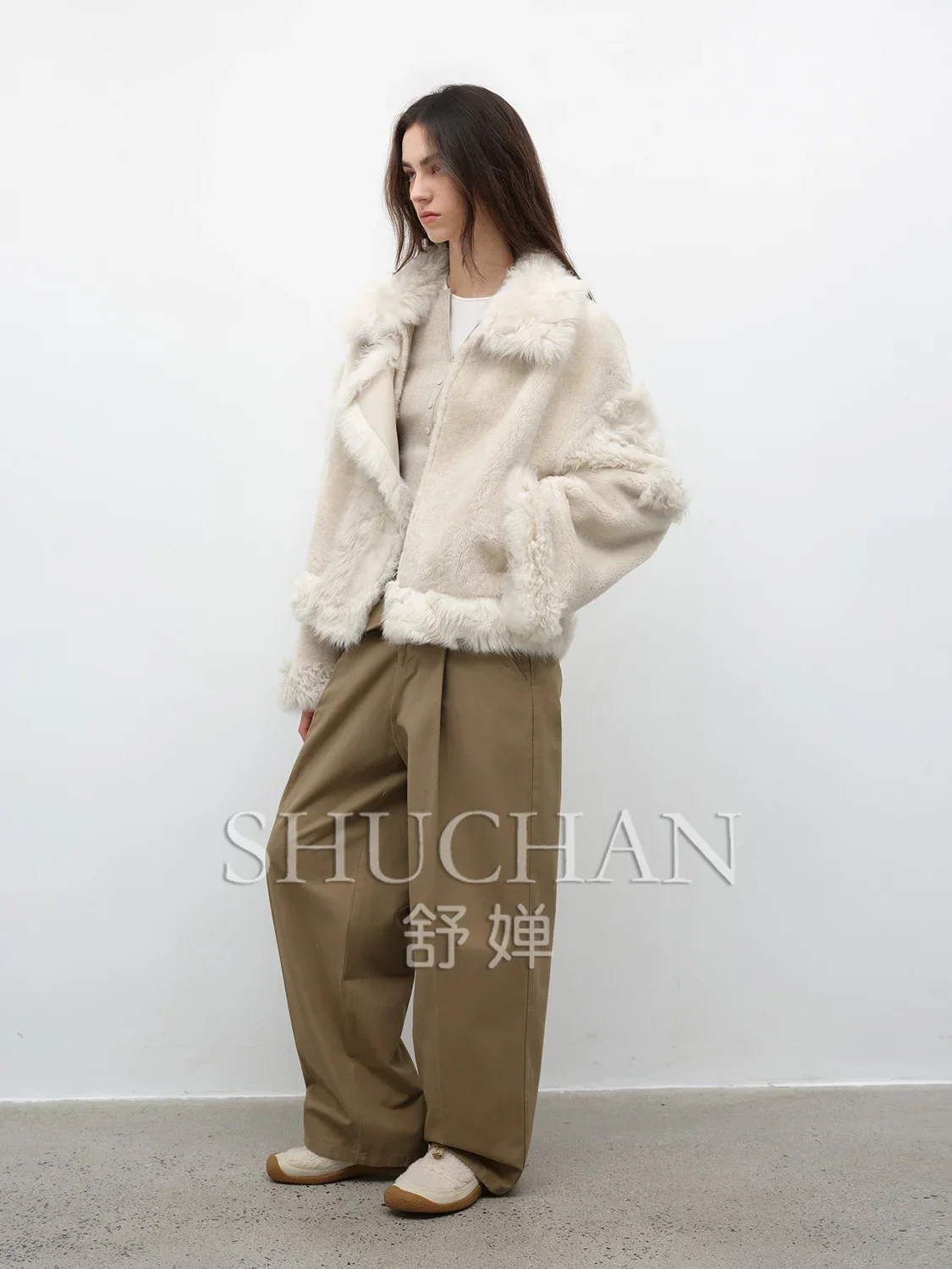 2024 New Casual Street Double-faced Fur Coat Women Winter Warm Casaco De Frio Feminino Inverno  Fur Coat Women