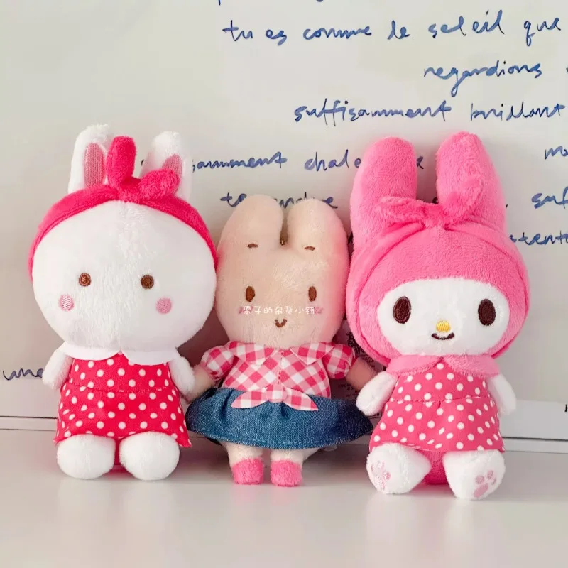 

Japan Sanrio Sanrio Retro Nostalgia Series Cheery Chums Melody Marron Cream Doll Pendant Cartoon Anime Plush Toys for Children