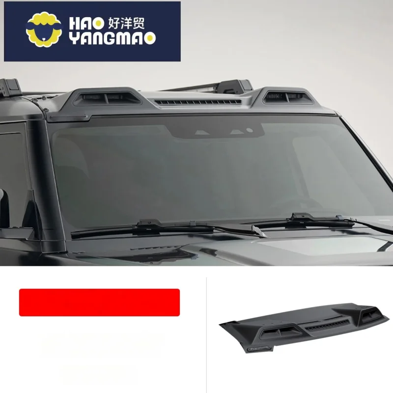 Suitable for 2020-2025 Land Defender Retrofit Upgrade Lights Roof Spotlights Carbon Fiber Top Deflectors