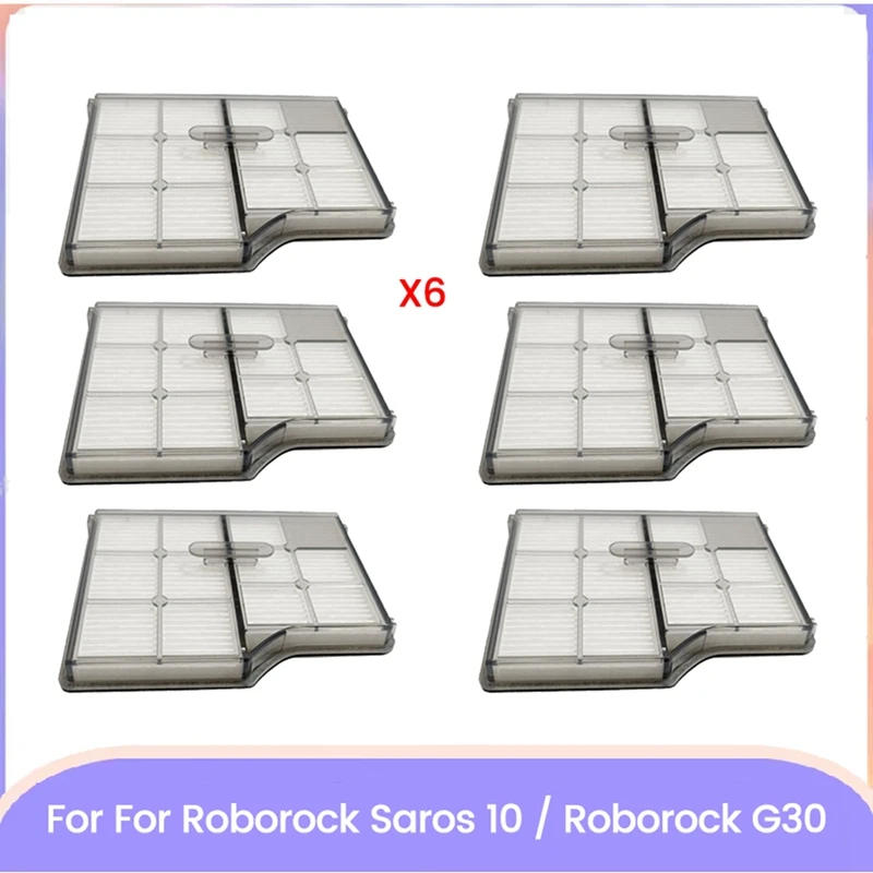 Filter Replacement For Roborock Saros 10/G30 Robot Vacuum Cleaner Part Washable Filter High Efficiency Filters