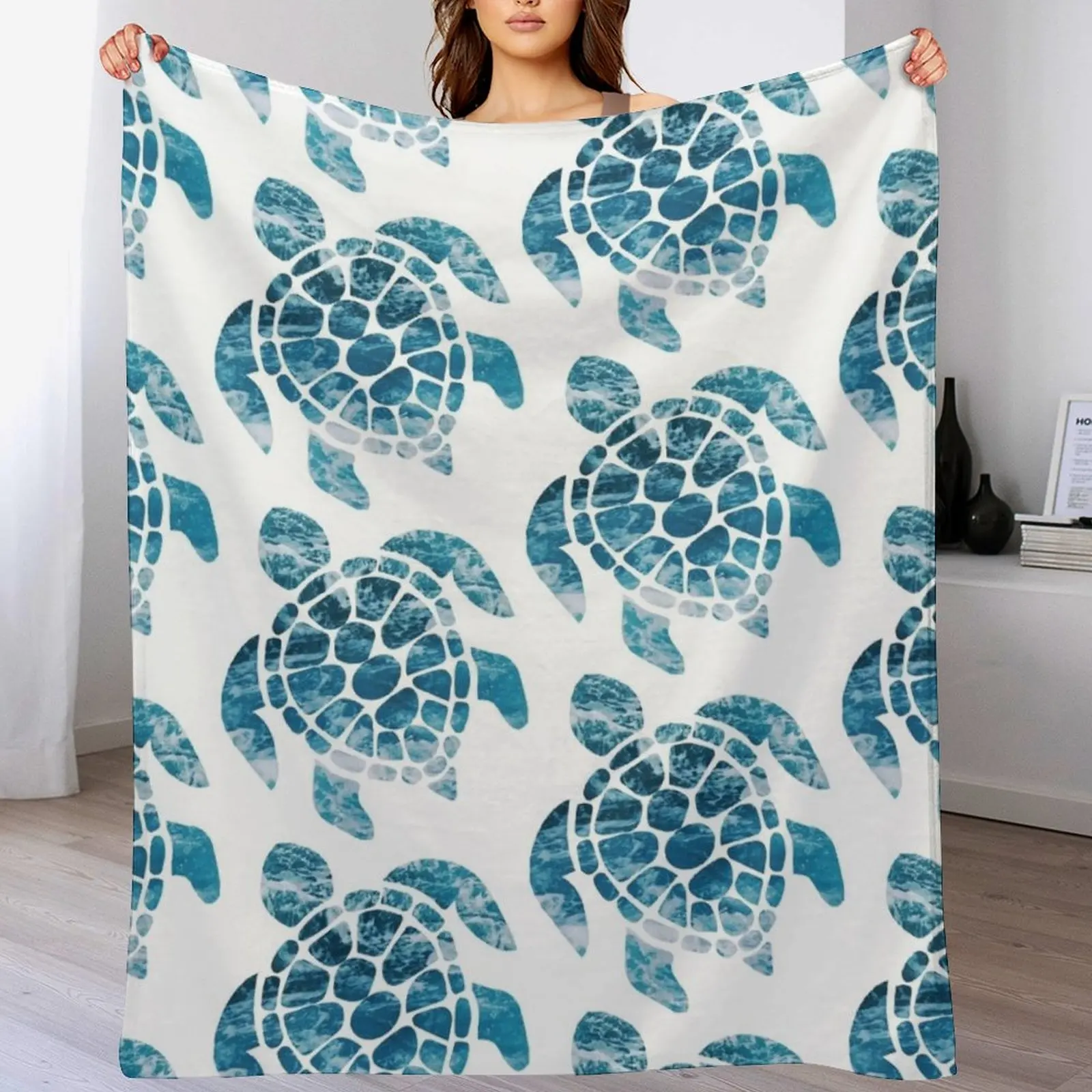 

Ocean Sea Turtle Throw Blanket Thin Baby Giant Sofa Blankets
