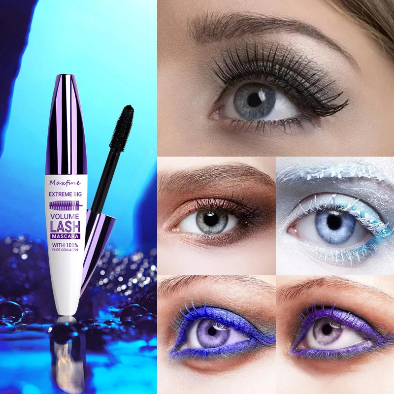 5d Mascara impermeabile tridimensionale a lunga durata Curling Shaping Mas viola blu bianco Multi-colore Eye nero cosmetici coreani