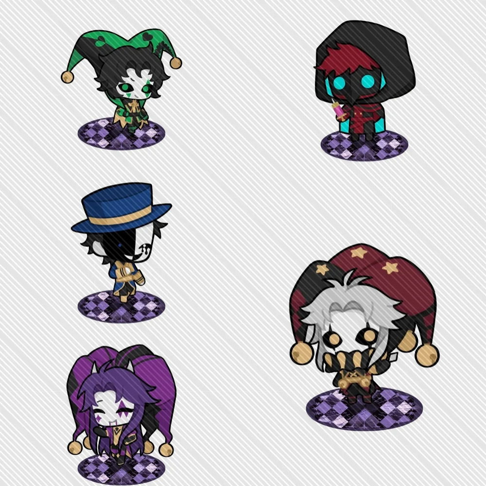 10cm Anime The Freak Circus Acrylic Keychain Stand Model Cosplay Charm Characters Ornament Accessories Goods  Collection Gifts
