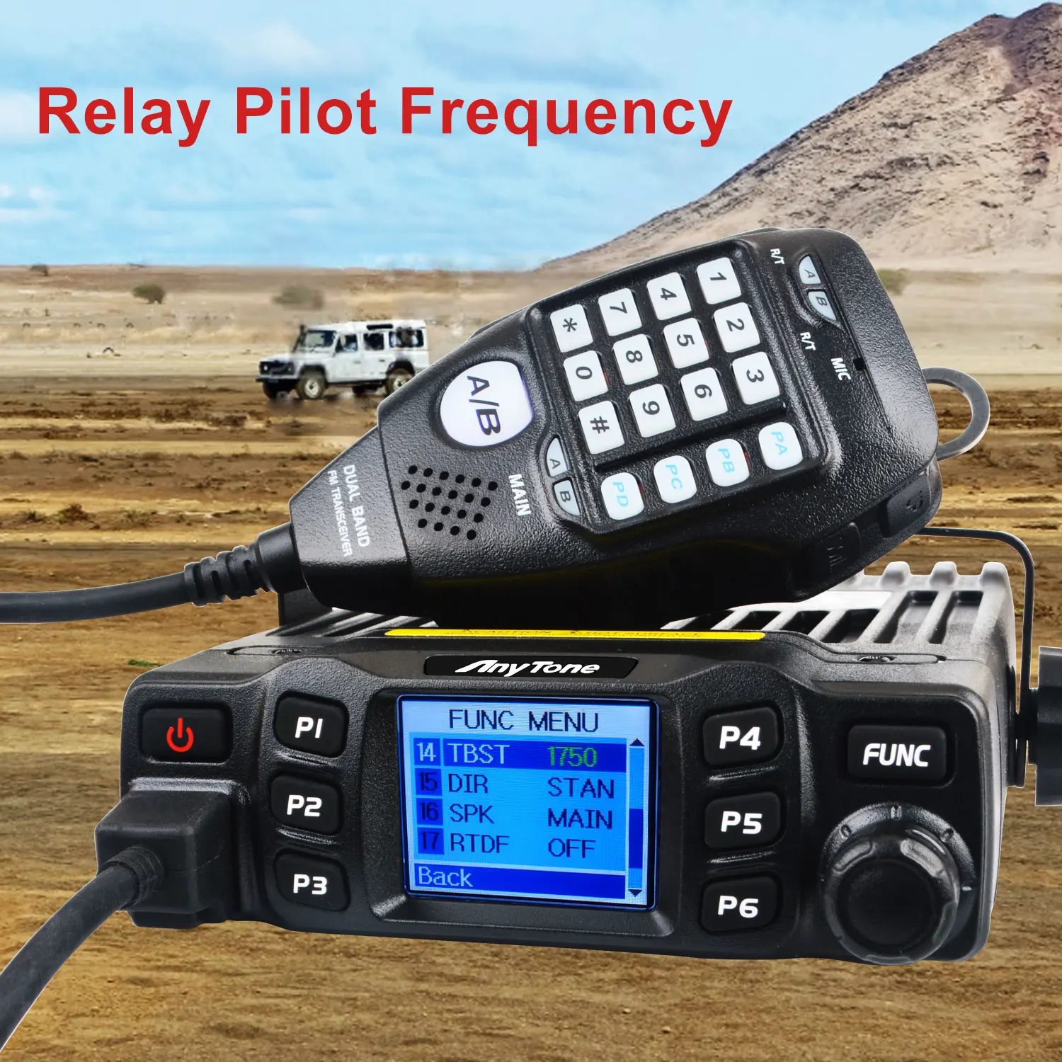 Anytone AT-778UV 144-146MHz 430-440MHz 25W 200Ch VOX Analog Amateur Car Mobile Radio